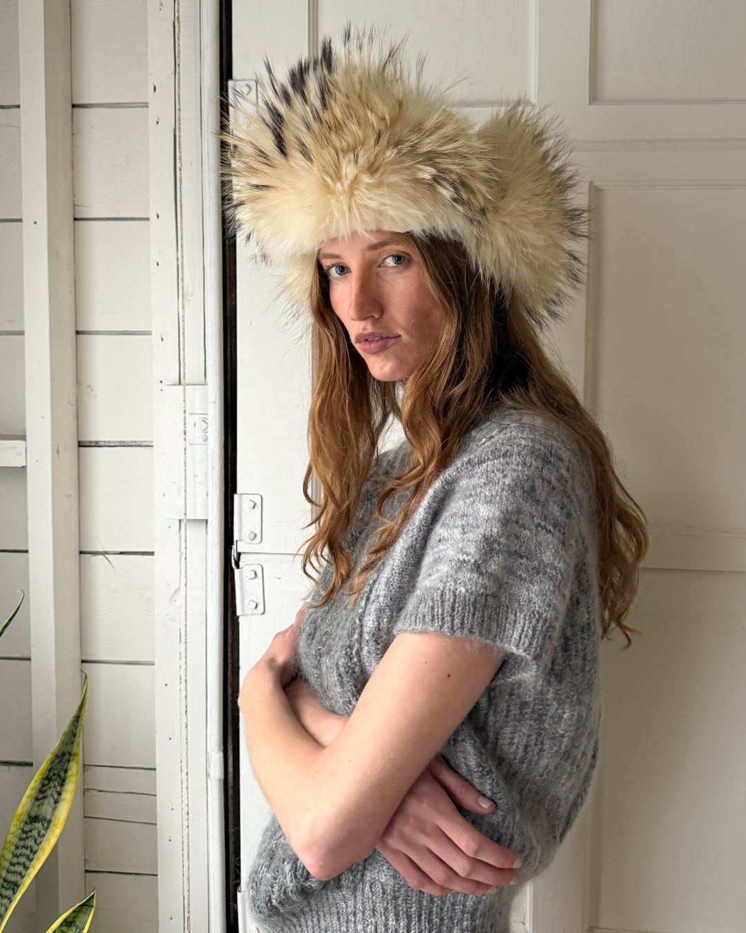 Fluffy Coyote Fur Hat