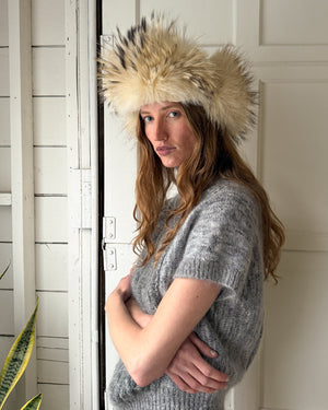 Fluffy Coyote Fur Hat