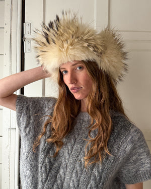 Fluffy Coyote Fur Hat