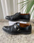 George Cox Black Leather Creepers