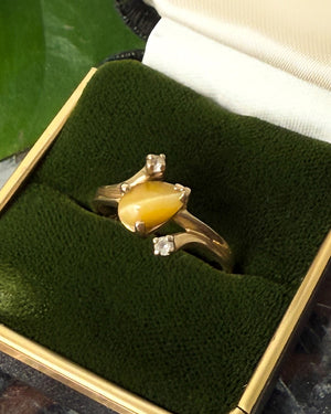 10K Gold Cat's Eye Ring