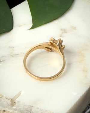 10K Gold Cat's Eye Ring