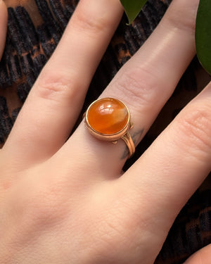 10K Gold & Fire Quartz Ring