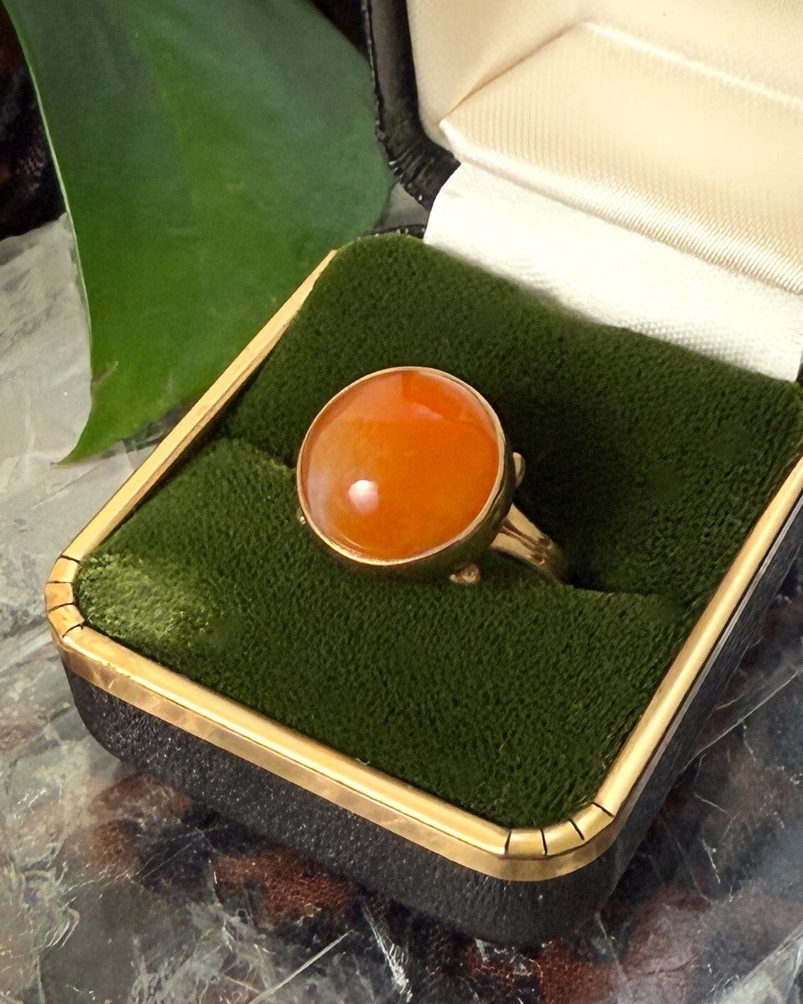 10K Gold & Fire Quartz Ring