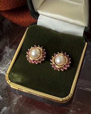 14K Gold Pearl Stacker Earrings