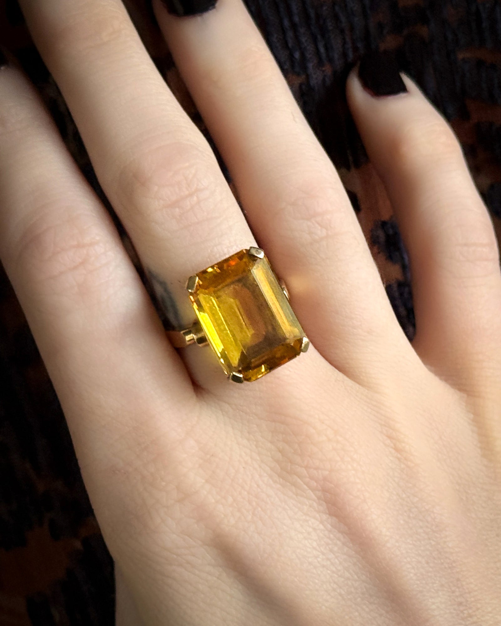 10K Gold & Citrine Ring