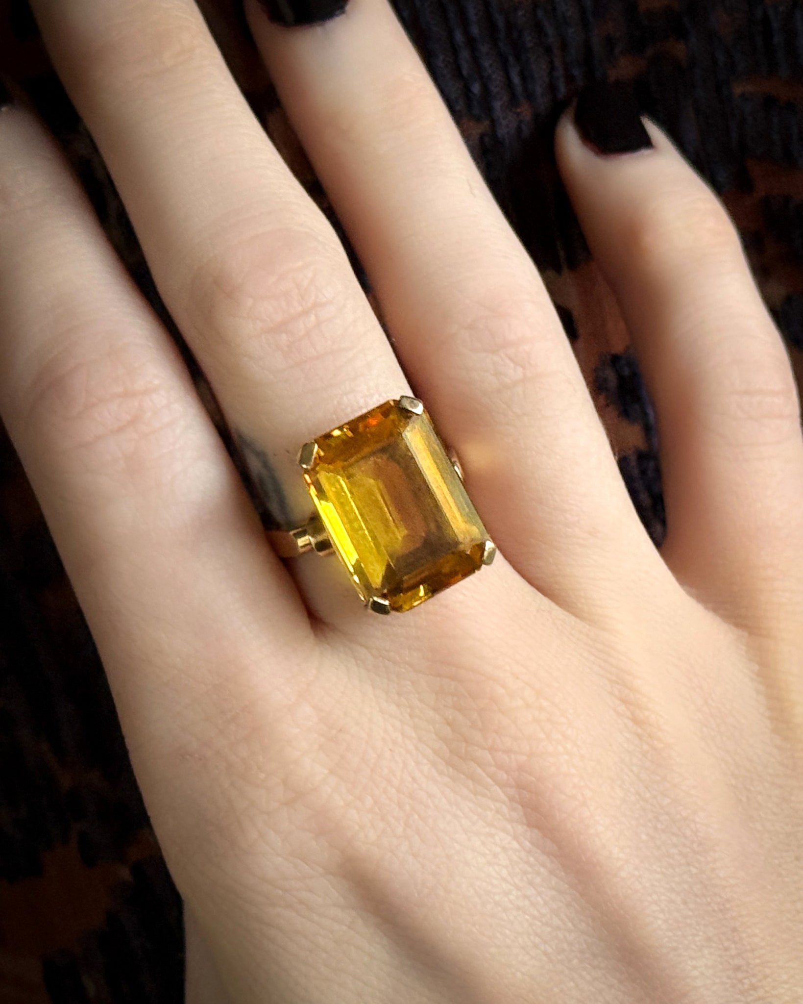 10K Gold & Citrine Ring