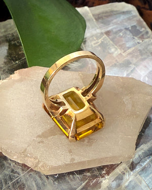 10K Gold & Citrine Ring