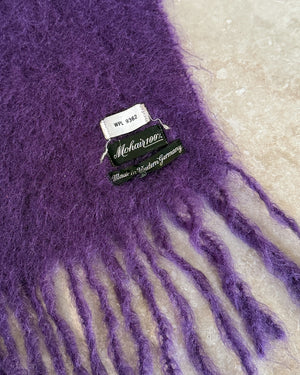 50s Purple 100% Mohair Scarf
