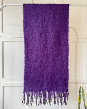 50s Purple 100% Mohair Scarf
