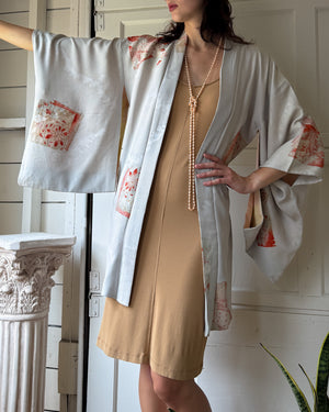 Metallic Silk Haori Kimono