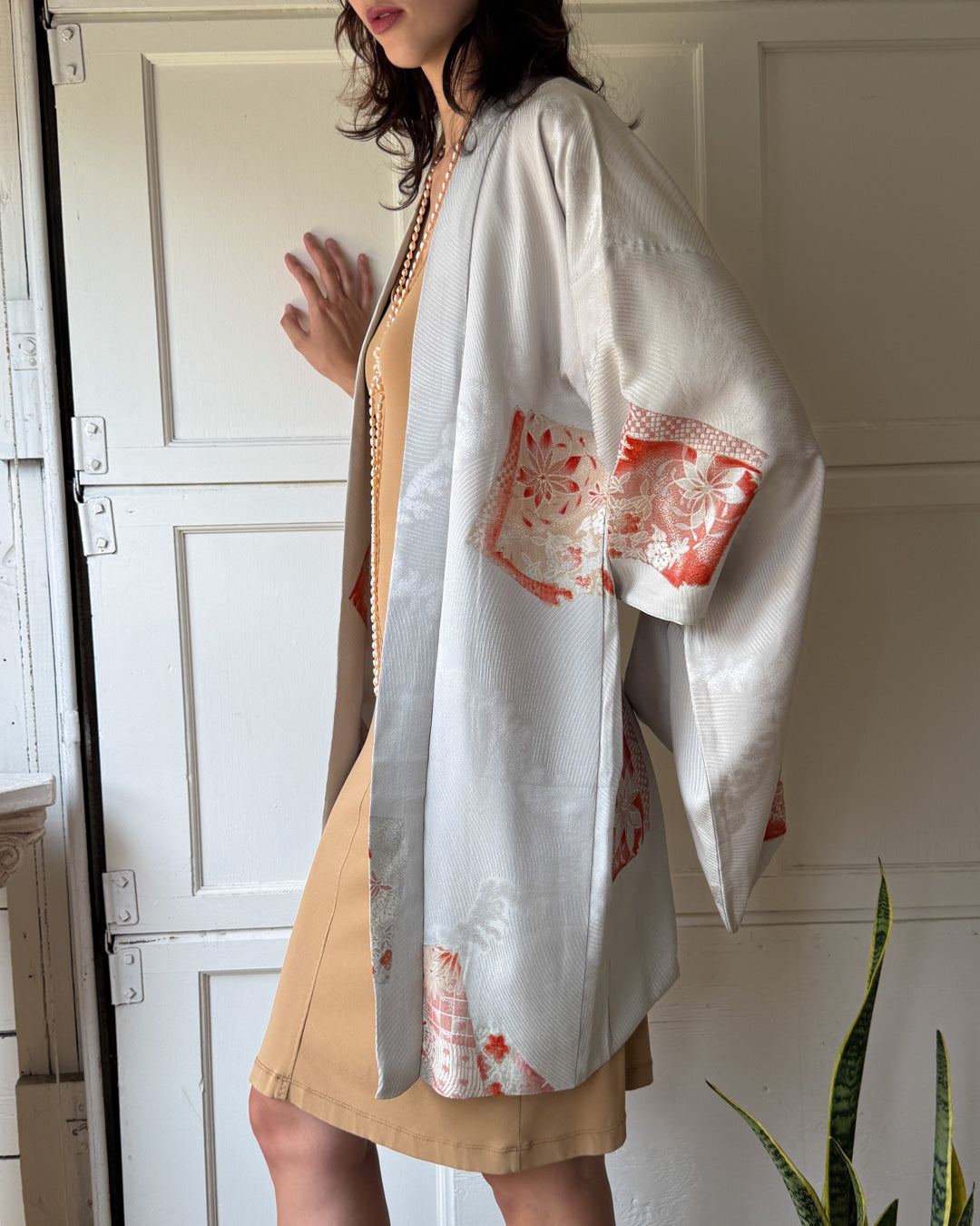 Metallic Silk Haori Kimono