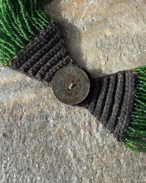 Antique Green Konyak Naga Necklace