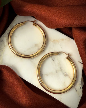 14K Gold Hoop Earrings