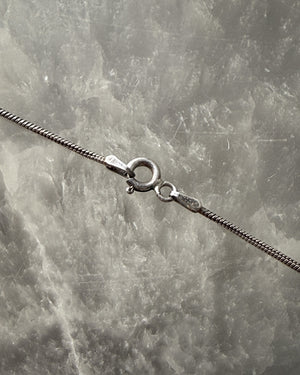 Etched Sterling Puffy Heart Necklace