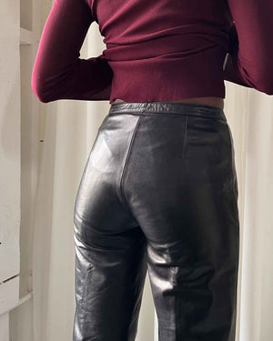 00s Buttery Soft Black Leather Pants