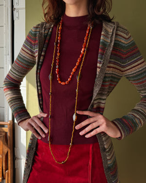 70s Glass Beaded Necklace
