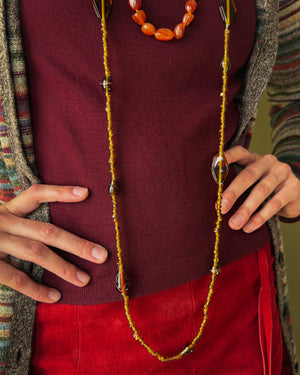 70s Glass Beaded Necklace