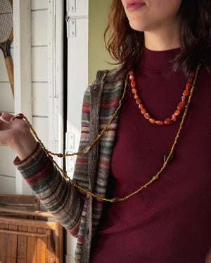70s Glass Beaded Necklace