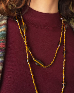 70s Glass Beaded Necklace