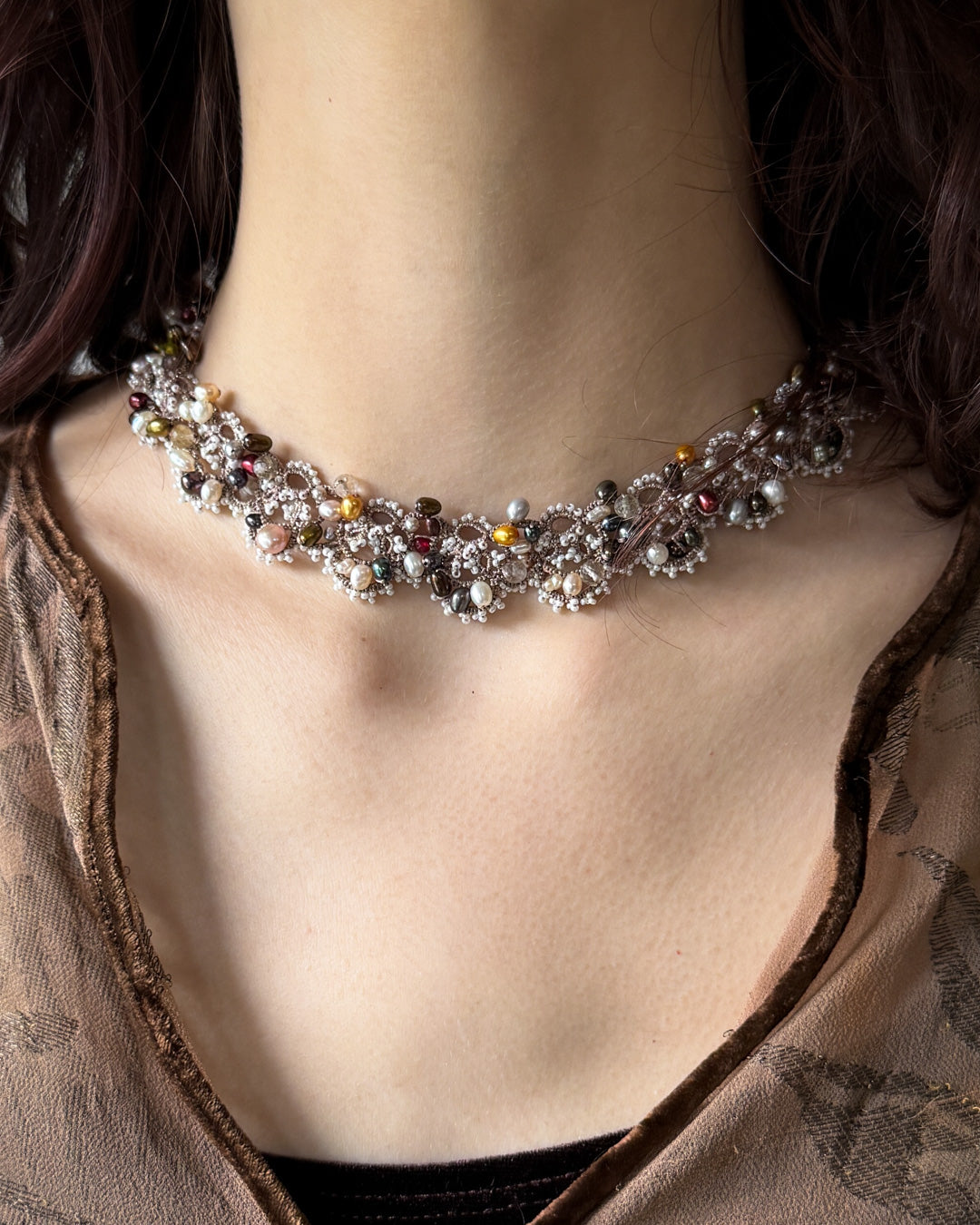 Lorina Balteanu Pearl Choker