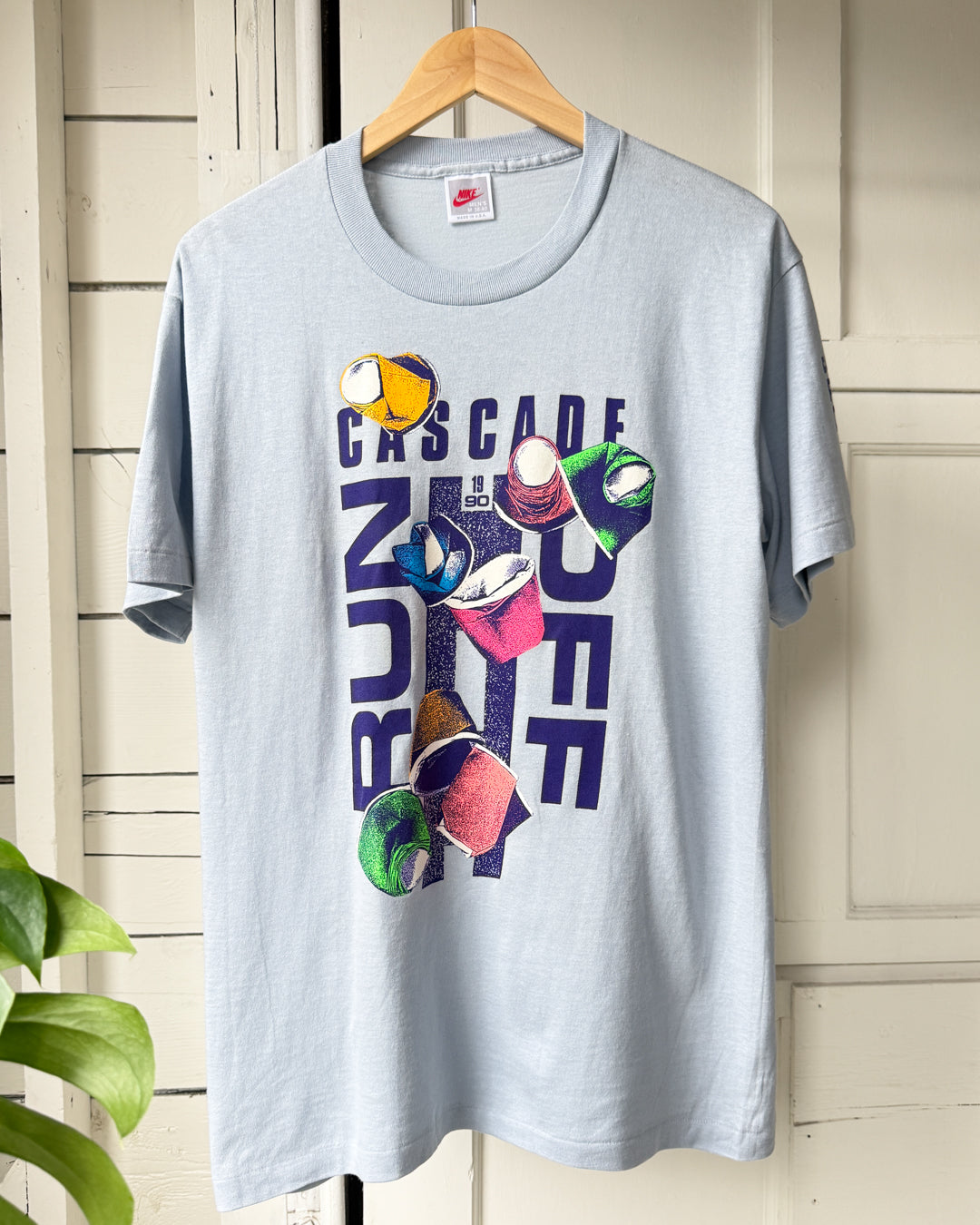 1990 Deadstock Nike Run Off T-Shirt | M