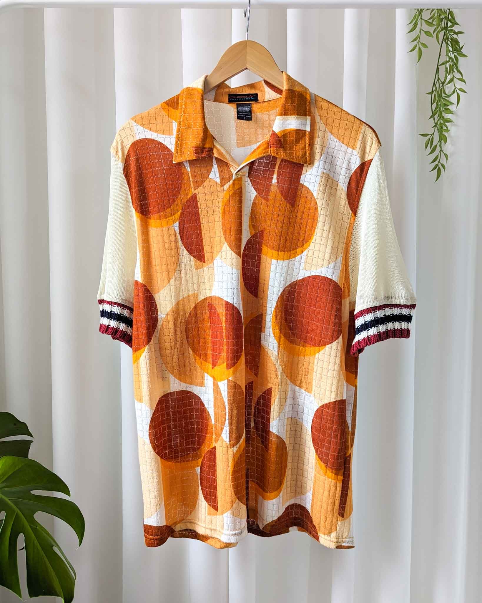 Lucky Brand Vintage Lucky Brand Y2K Orange Women's Shirt Size