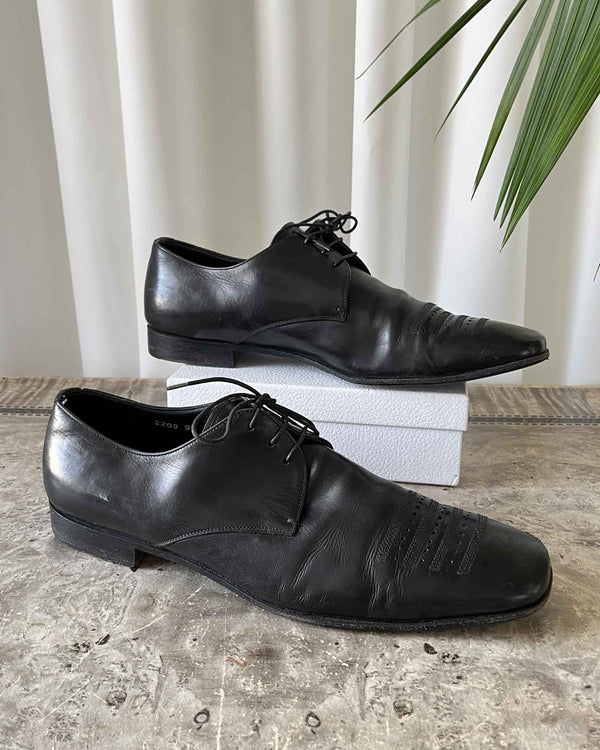 mens prada dress shoes Prada Square Toe Oxfords | 8.5