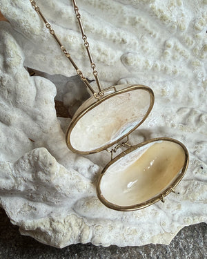 Mother Of Pearl Trinket Box Necklace