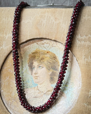 Garnet Beaded Necklace