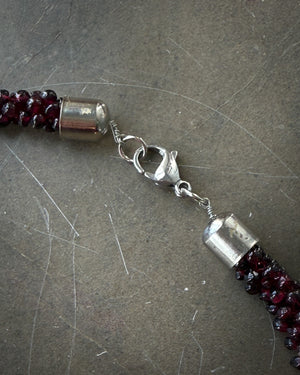 Garnet Beaded Necklace