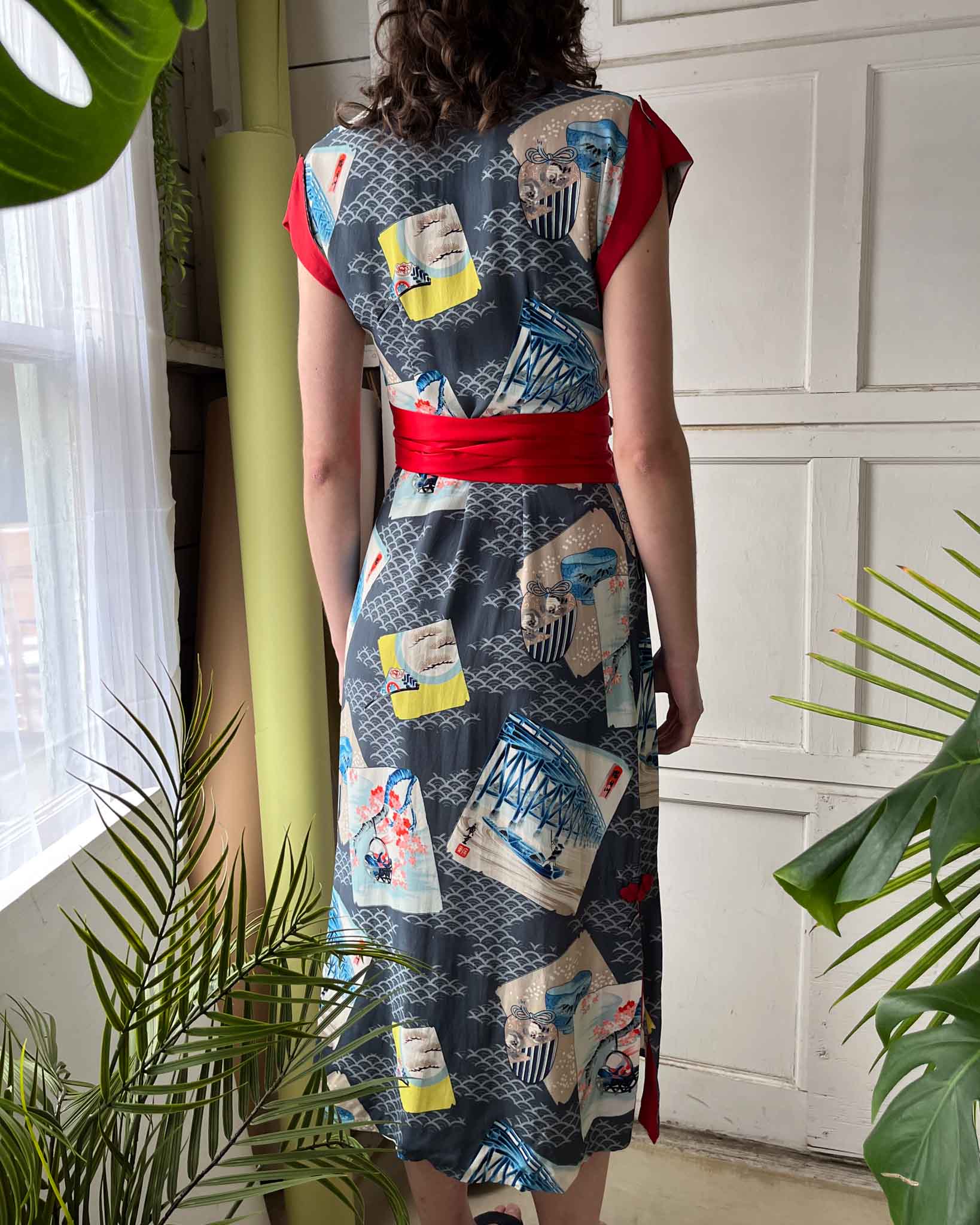 50s Hawaiian Novelty Print Dress 50s Hawaiian Novelty Print Dress