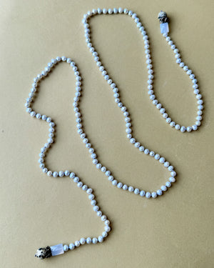 Freshwater Pearl, Agate & Jasper Lariat