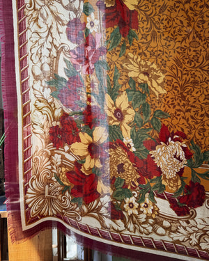 90s Wool Challis Shawl
