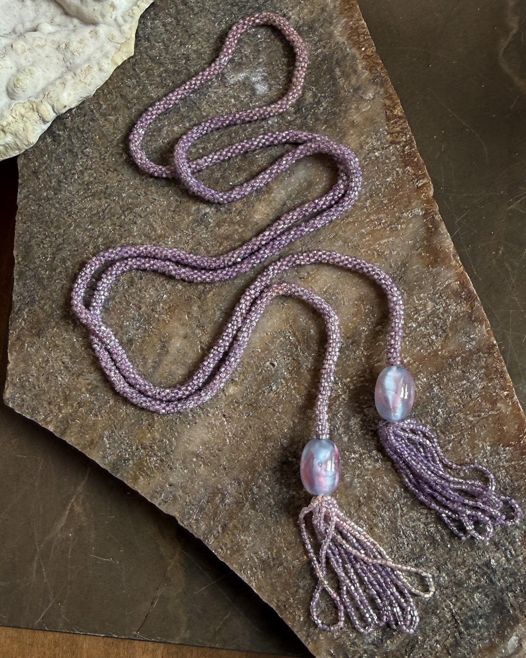 Lavender Tassel Sautoir