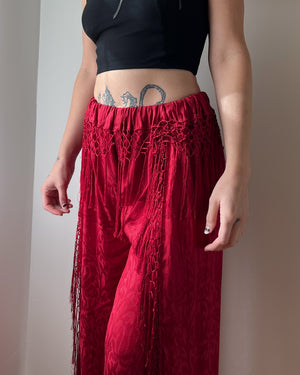 Antique Silk Piano Shawl Pants | M-L