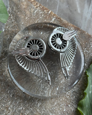 60s Jet Flight Earrings