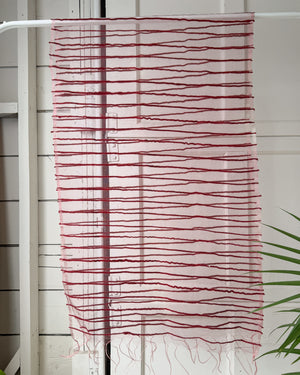 Sheer Mauve Silk Shawl