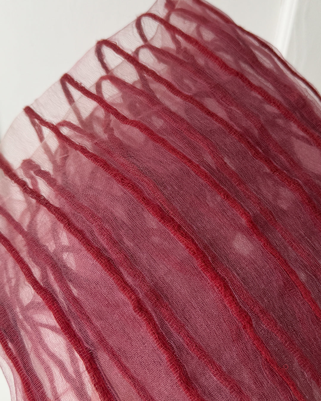 Sheer Mauve Silk Shawl