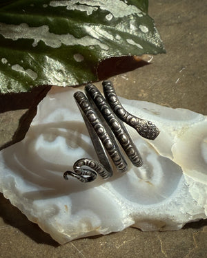 Sterling Coiled Snake Ring