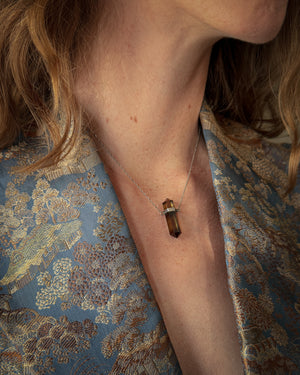 Smoky Quartz Crystal Necklace