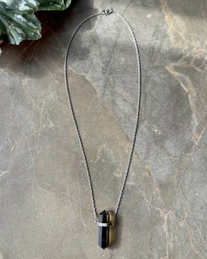 Smoky Quartz Crystal Necklace