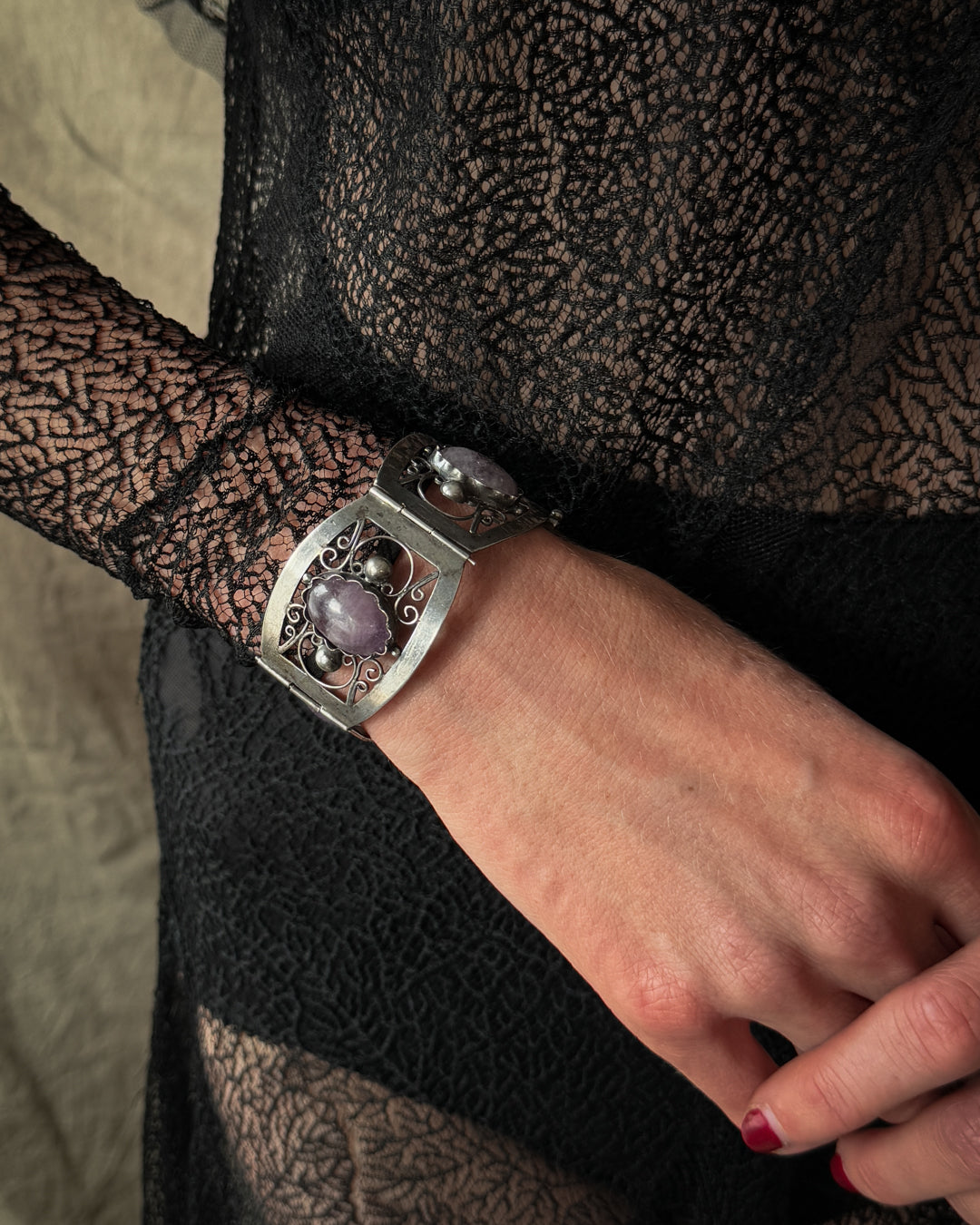 Sterling & Amethyst Bracelet