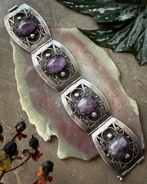 Sterling & Amethyst Bracelet