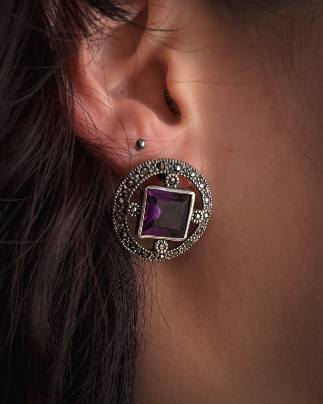 Amethyst Sterling Earrings