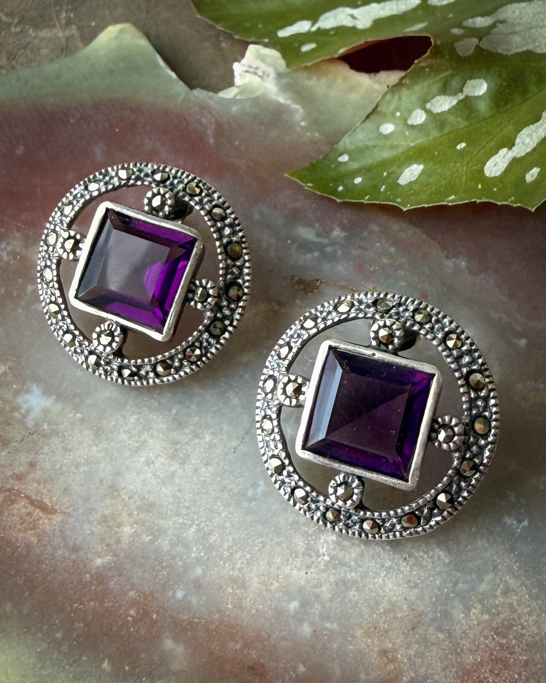 Amethyst Sterling Earrings