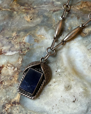 Sterling Silver Sodalite Necklace