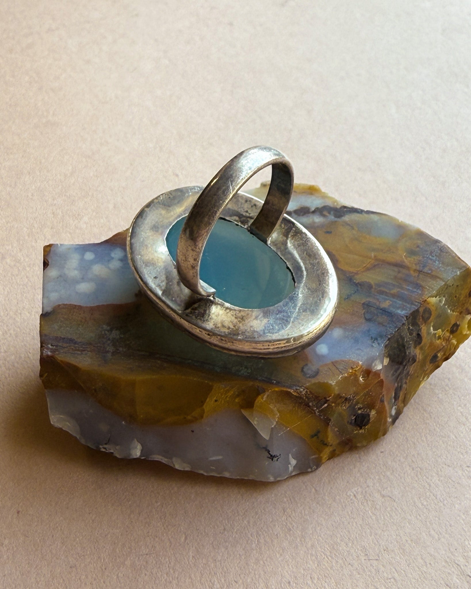 Sterling Chalcedony Ring