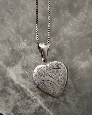 Sterling Silver Heart Locket Necklace