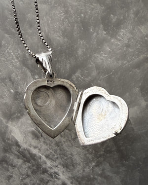 Sterling Silver Heart Locket Necklace